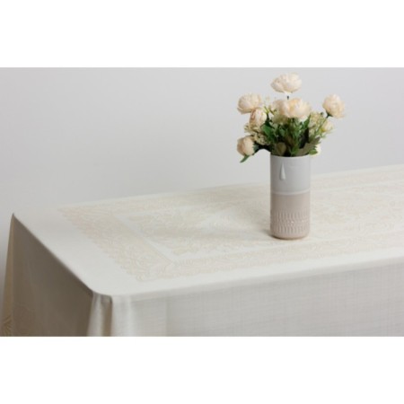 Glass "openwork" Imperial, 140 x 200 cm, beige color
