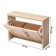 Vertical shoe Ultra, 532 × 170 × 374 mm, 1 section, sonom oak color