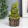 Polystone souvenir "Dwarf in a green cap on a foam" 6.7x5.5x11.5 cm