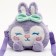 Children's "Bunny" bag with a bow, 18 cm, purple color