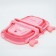 Children's folding bath with drain, "crab", 67 cm., Pink color