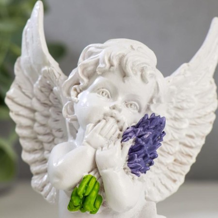 Polystone souvenir "Snowty Angel with Lavender" MIX 11x8x7 cm-5