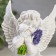 Polystone souvenir "Snowty Angel with Lavender" MIX 11x8x7 cm