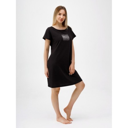 Night shirt female diva, size 54, black color-1