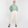 Women's pants Minaku: Green Trend Milk Color, Rr. 42
