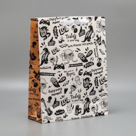 Package Gift Laminated Bilateral, packaging, “something very cool”, l 40 x 31 x 11.5 cm-2