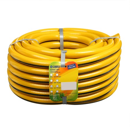 Polivot, PVC, 25 m (3/4 "), reinforced," military ", yellow-3