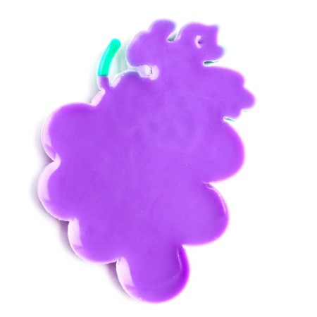 Decor silicone "Grapes" set of 5 pcs., Size 1 pc. - 3 × 4 × 0.3 cm, glue pads-2