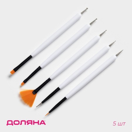 A set of confectionery brushes for decorating the Dilan "Almaz", 5 pcs