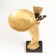 Souvenir Polystone stand "African with wicker basket" gold 33x16.5x10 cm