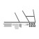 Kaliope bath frame, length 153 cm complete with assembly bag