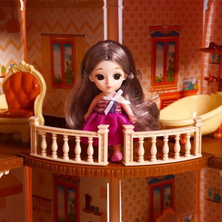 House for dolls "My dear house", with dolls 2 pcs., 298 details, with accessories-8