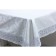 Finished tablecloth Meiwa, rectangular, 122 x 152 cm, white color