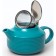 Elrington teapot “Felicita, Glaze”, 700 ml, turquoise color