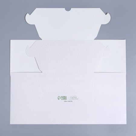 Capcake box, confectionery packaging with a window, 4 cells "White Roses", 16 x 16 x 10 cm-6