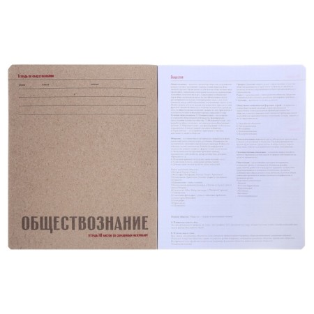 The subject “New Classics”, 48 sheets in the Code “Social Studies”, Cardboard Cover, VD-LUS-1