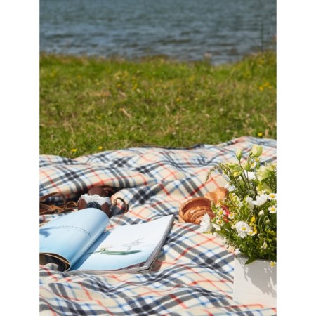 Mackenzie plaid, size 150x200 cm, beige color-4
