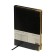 Diary of Leduced A5+, 136 Persona sheets, solid cover, recited leather, lies, gold margin, beige unit 70 g/m2, black