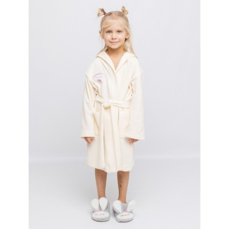 Baby robe, height 140 cm, color milk