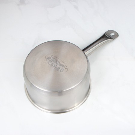 A bucket without a lid is “catering”, 2.1 l, d = 18 cm, h = 9 cm, a metal handle, induction, with a heat distribution layer-3