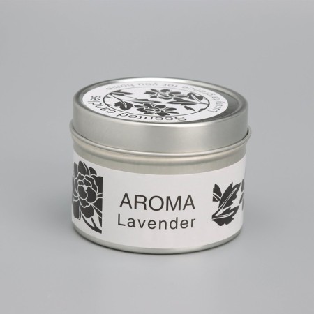 Aromatic candle in a jar, sea, flowers, 4.5x6 cm, mix-4