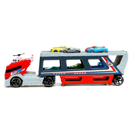 TRAILER truck with 7 machines and helicopter-1