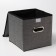 Stelly box for storage with a lid "Office", 25 × 25 × 25 cm, color gray color