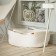 SL Home storage basket, wicker, handmade, 70 × 40 × 24 cm, white color