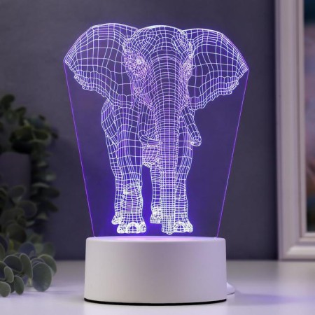 Lamp "Elephant" Led RGB from the network 9.5x12.5x19cm Risalux