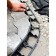 Garden plastic curb, h = 58 mm, 8 m, 32 pegs, "geoplastboard"