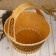 Conductive "Pattern basket", 17 × 20 cm, birch bark