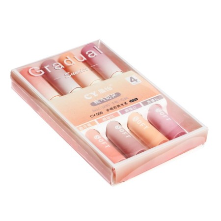 A set of markers-textbooks 4 pieces, 4 colors, orange-pink gradient-5