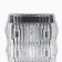 Vase "Monard" made of glass, silver 25*13.5*9.5 cm