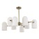 Ceiling EVOLUCE lamp. Sle1047-302-08. Nobilia. 8x40 W, E14, 82x82x52.5 cm, bronze color