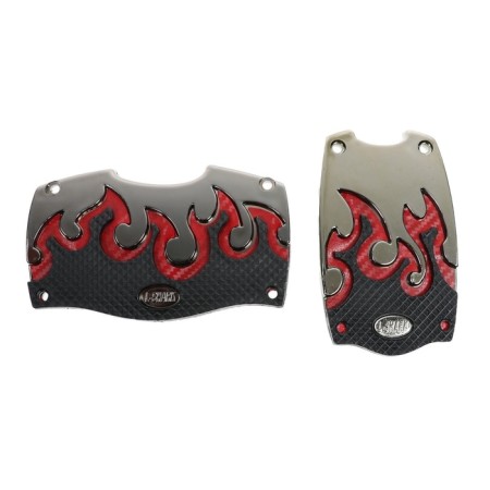 Cartage pedals, anti -excaning, set 2 pcs, red-1