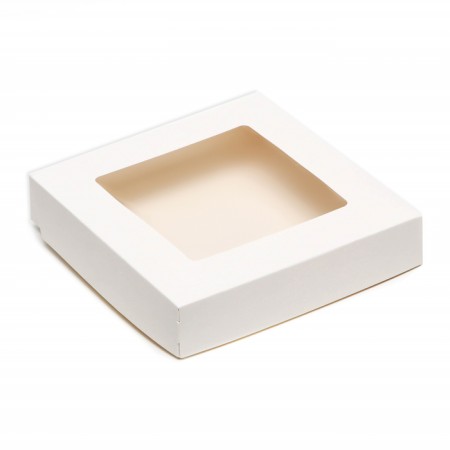 Container for removal, with a window, white, 20 x 20 x 4 cm, set 10pcs.-1