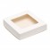 Container for removal, with a window, white, 20 x 20 x 4 cm, set 10pcs.