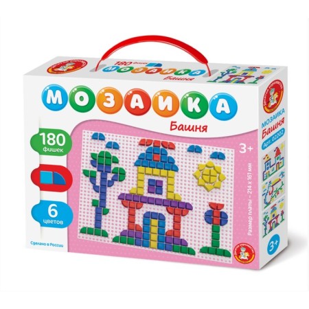 Mosaic "Tower", curly, 180 elements