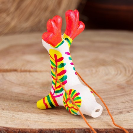 Filimonovskaya toy - whistle "Deer"-10
