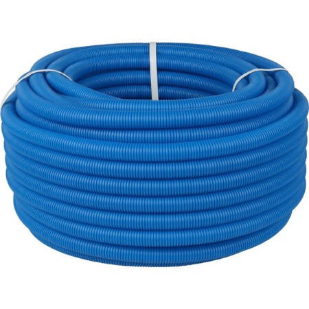 Corrugated pipe stout, d = 25, without a broach, a bay 50 m, blue