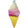 Foil ball 47 "Sparkling ice cream", figure