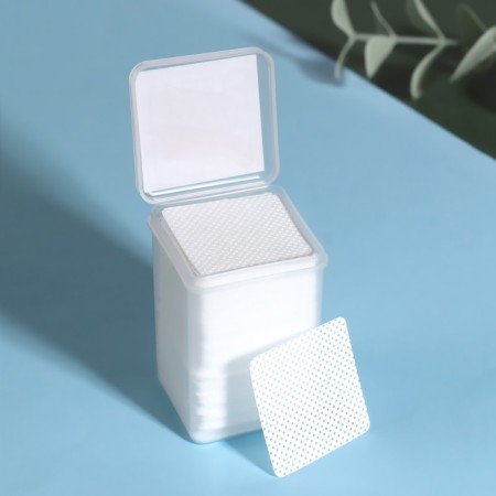 Napkins for manicure, bottomless, with perforation, in a plastic case, 175 pcs, 5 × 5 cm-2