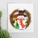 Set for creativity - Create the New Year's decoration "Wreath - Snowman with a broom"