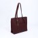 L-Craft tout bag with lightning, external pocket, burgundy color