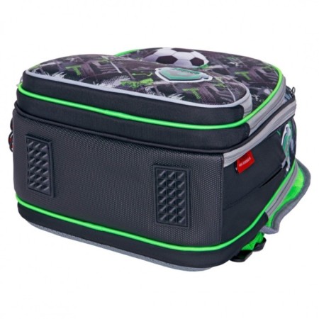 Frame backpack 36 x 28 x 11 cm, Across 198, filling: bag, gray/green ACR22-198-1-6