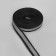 Reflective tape-strip, 10 mm, 5 ± 1 m, black color