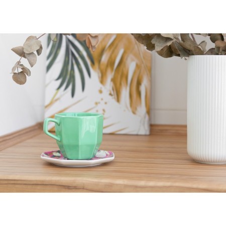 Tea couple "Flowers", mug 200 ml, saucer 13 cm-7