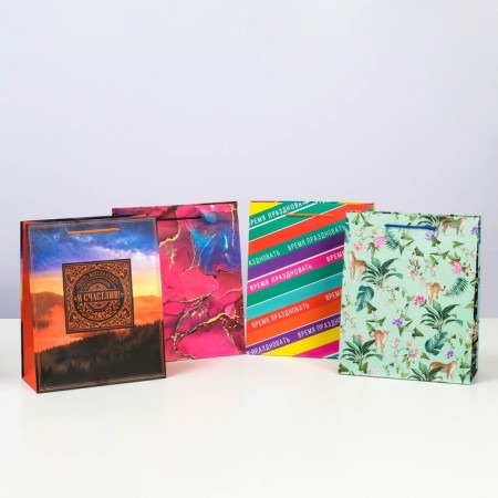 A set of gift packages "Time to celebrate", 26 x 32 x 12 cm-8