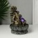 The desktop fountain from the network, the backlight "Ganesha - Mudra Abhai" Gray 20.5x20.5x26.5 cm