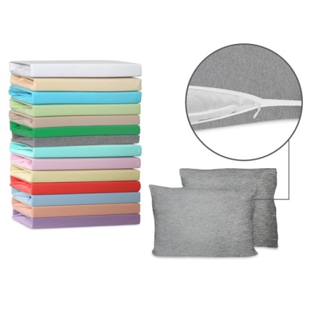 Pillowcases, size 50x70 cm, melange color, 2 pcs